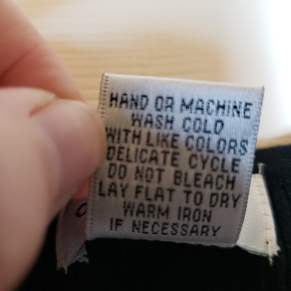 Oliver Perry Black Silk Cotton Blend Ribbed Semi Cropped Tank. Size L - Picture 4 of 7